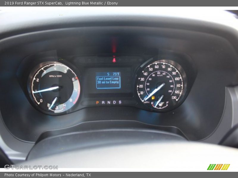 Lightning Blue Metallic / Ebony 2019 Ford Ranger STX SuperCab