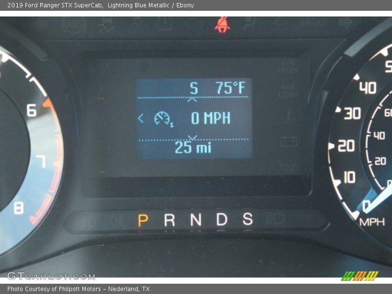 Lightning Blue Metallic / Ebony 2019 Ford Ranger STX SuperCab