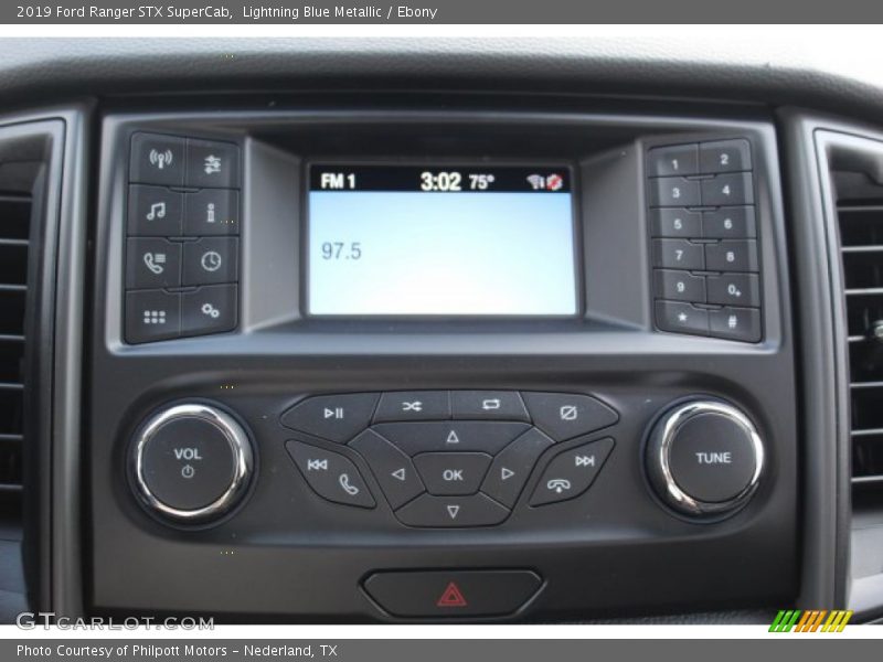 Lightning Blue Metallic / Ebony 2019 Ford Ranger STX SuperCab