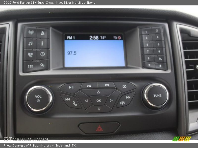 Ingot Silver Metallic / Ebony 2019 Ford Ranger STX SuperCrew