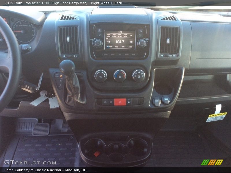 Bright White / Black 2019 Ram ProMaster 1500 High Roof Cargo Van