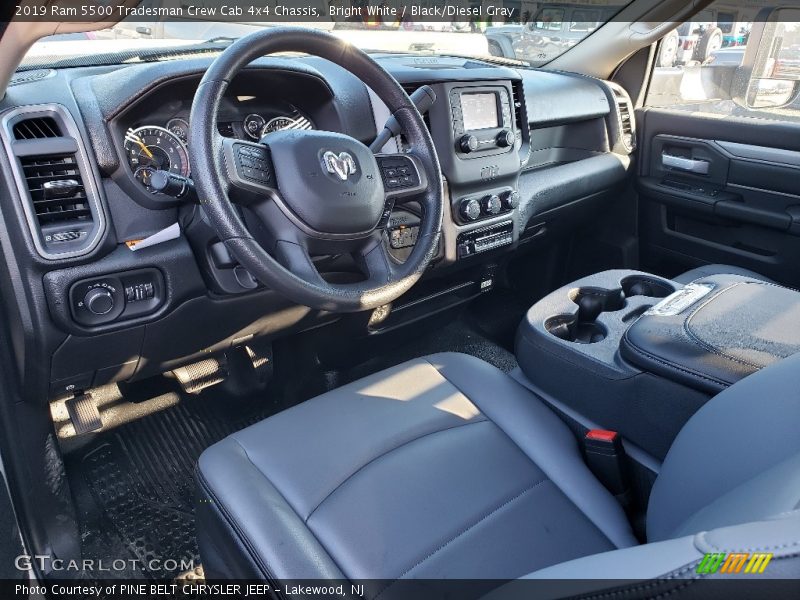 Bright White / Black/Diesel Gray 2019 Ram 5500 Tradesman Crew Cab 4x4 Chassis