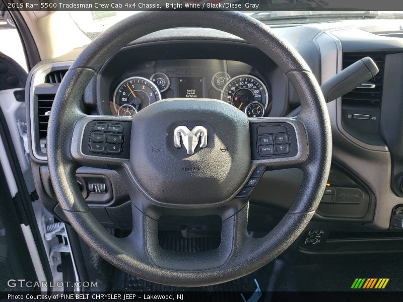 Bright White / Black/Diesel Gray 2019 Ram 5500 Tradesman Crew Cab 4x4 Chassis