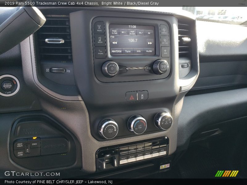 Bright White / Black/Diesel Gray 2019 Ram 5500 Tradesman Crew Cab 4x4 Chassis