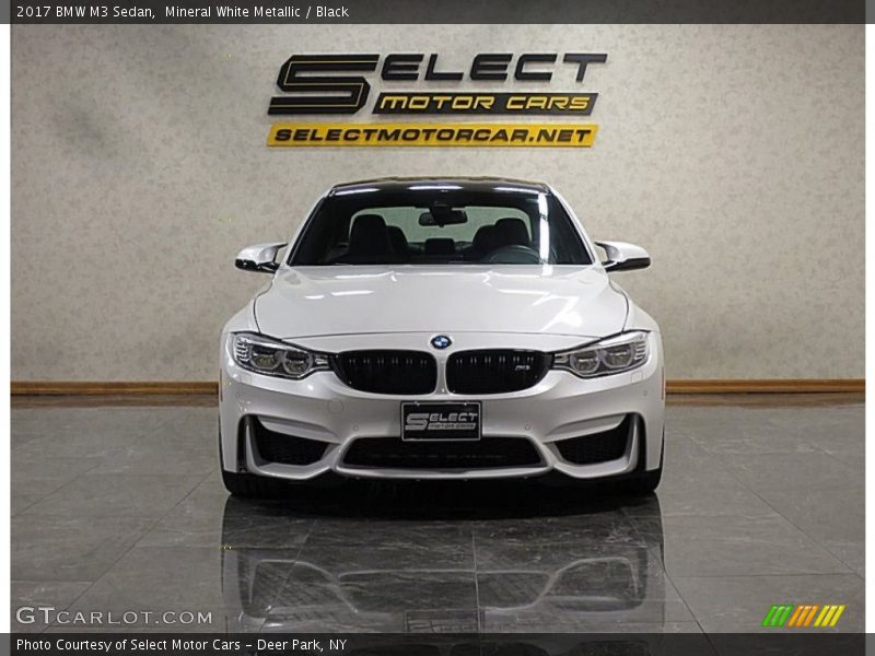 Mineral White Metallic / Black 2017 BMW M3 Sedan