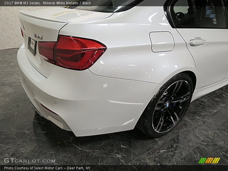 Mineral White Metallic / Black 2017 BMW M3 Sedan