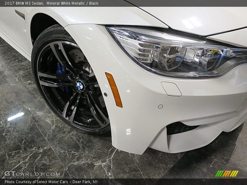 Mineral White Metallic / Black 2017 BMW M3 Sedan