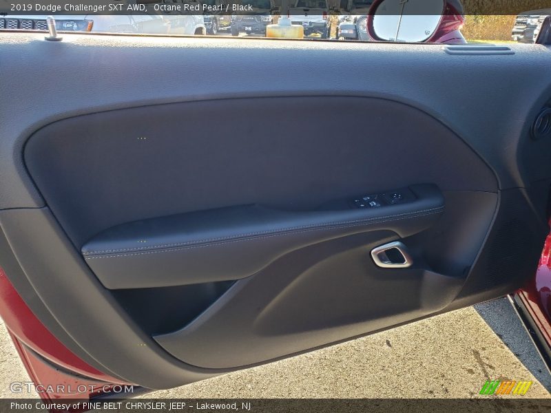 Octane Red Pearl / Black 2019 Dodge Challenger SXT AWD