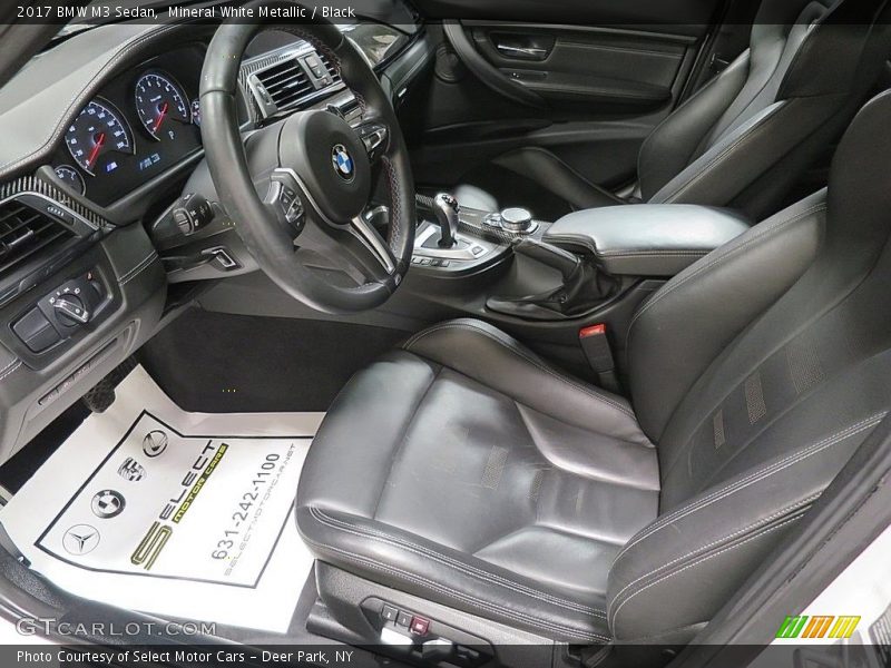 Mineral White Metallic / Black 2017 BMW M3 Sedan