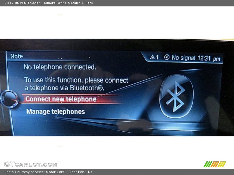 Mineral White Metallic / Black 2017 BMW M3 Sedan