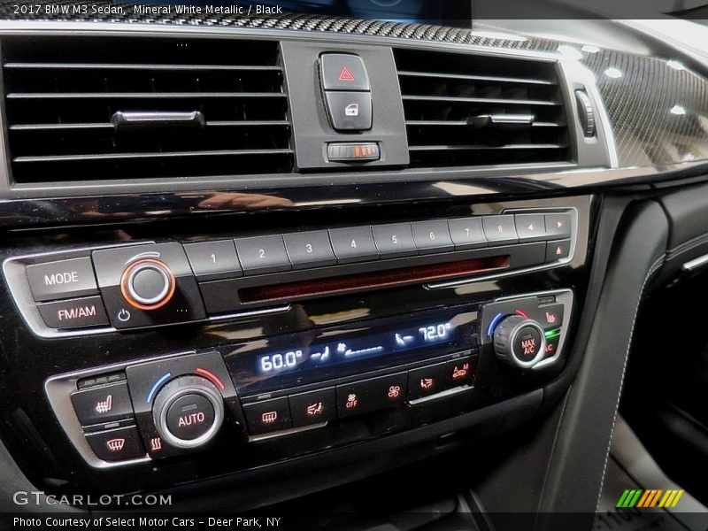 Mineral White Metallic / Black 2017 BMW M3 Sedan