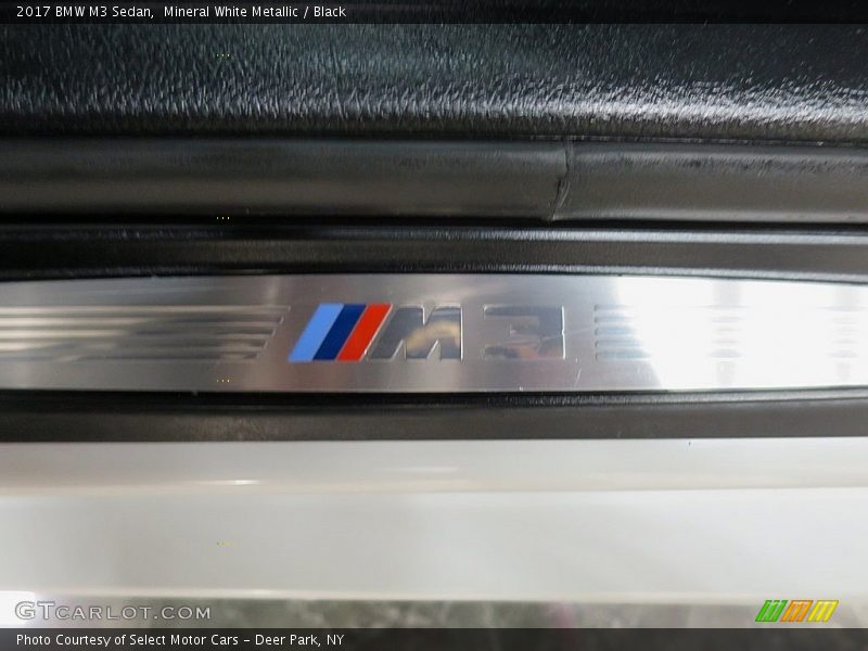 Mineral White Metallic / Black 2017 BMW M3 Sedan