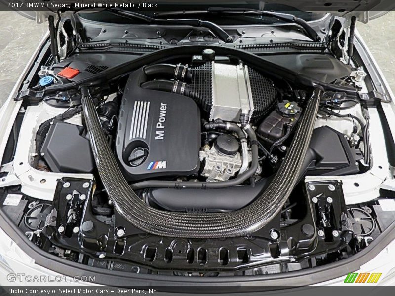 Mineral White Metallic / Black 2017 BMW M3 Sedan