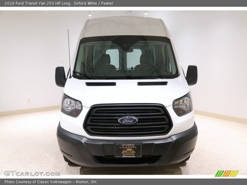 Oxford White / Pewter 2019 Ford Transit Van 250 HR Long