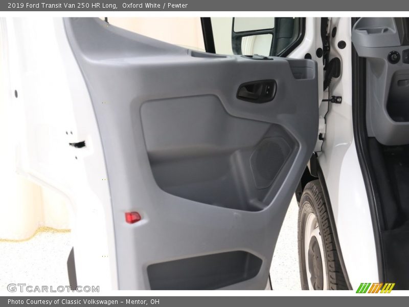 Oxford White / Pewter 2019 Ford Transit Van 250 HR Long