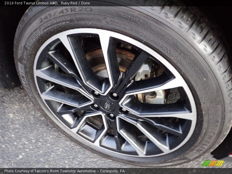 Ruby Red / Dune 2019 Ford Taurus Limited AWD