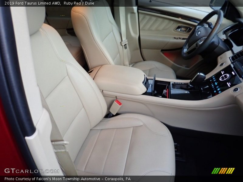 Ruby Red / Dune 2019 Ford Taurus Limited AWD