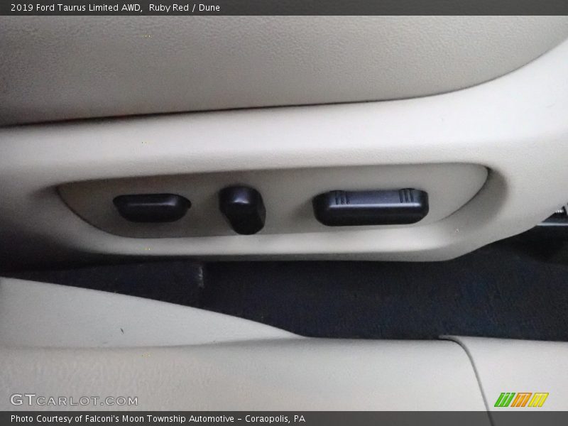 Ruby Red / Dune 2019 Ford Taurus Limited AWD