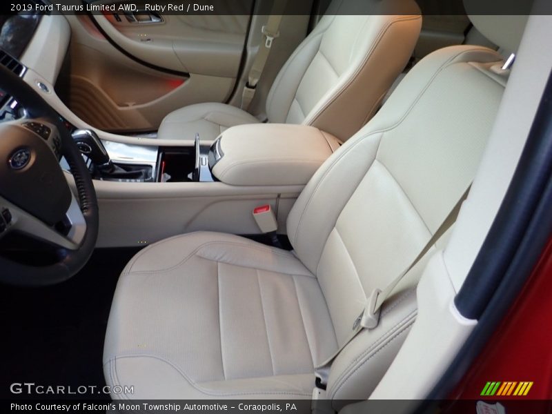 Ruby Red / Dune 2019 Ford Taurus Limited AWD