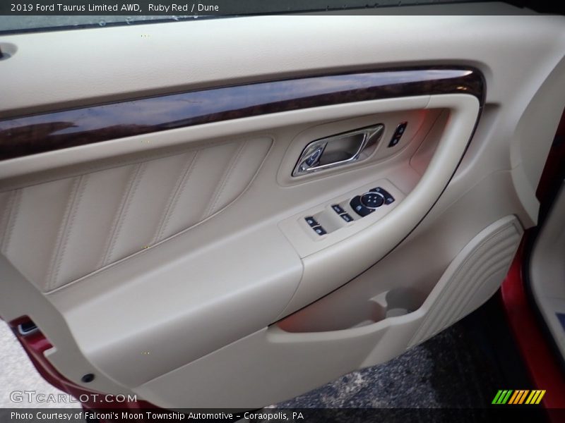 Ruby Red / Dune 2019 Ford Taurus Limited AWD