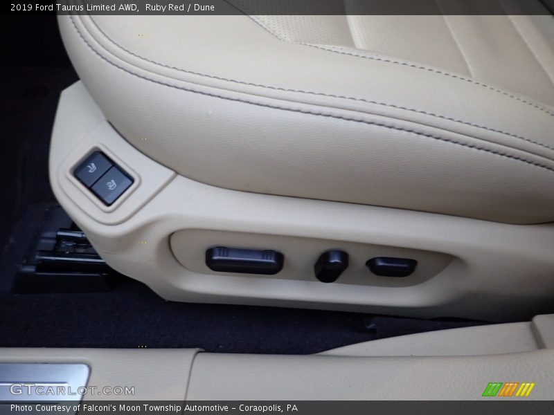 Ruby Red / Dune 2019 Ford Taurus Limited AWD