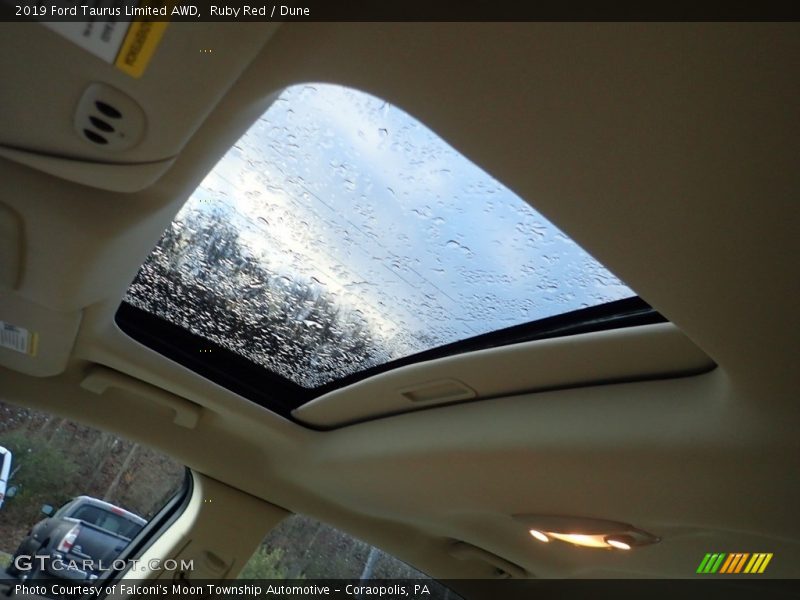 Ruby Red / Dune 2019 Ford Taurus Limited AWD