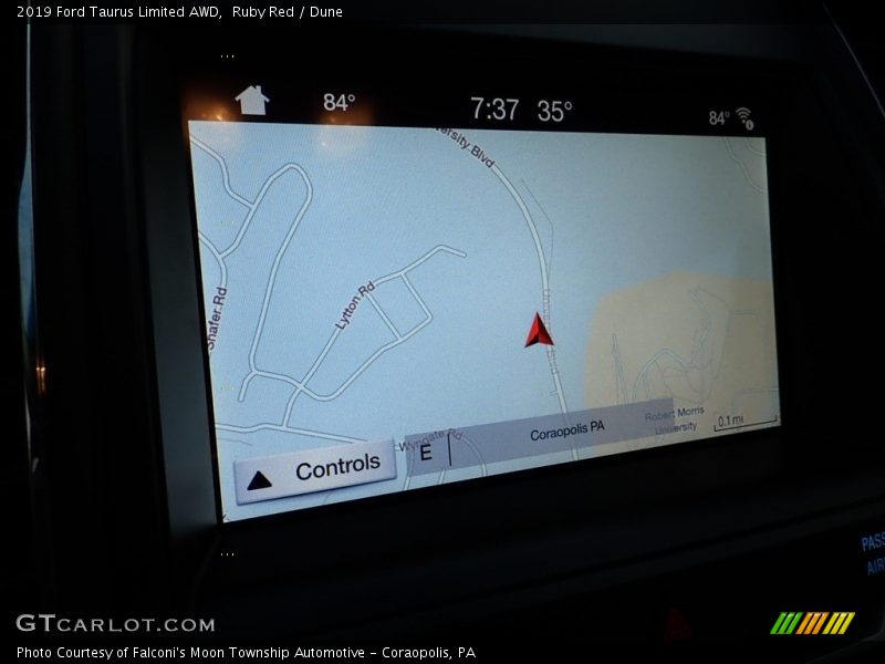 Ruby Red / Dune 2019 Ford Taurus Limited AWD