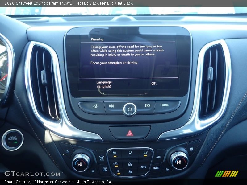 Mosaic Black Metallic / Jet Black 2020 Chevrolet Equinox Premier AWD