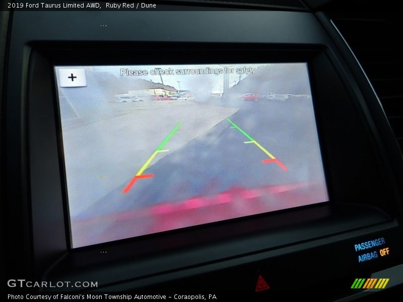 Ruby Red / Dune 2019 Ford Taurus Limited AWD