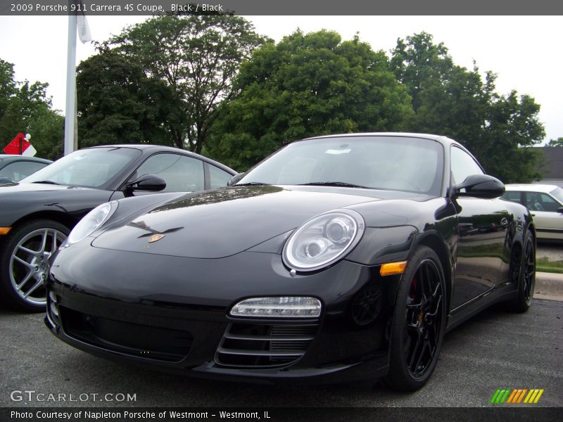 Black / Black 2009 Porsche 911 Carrera 4S Coupe