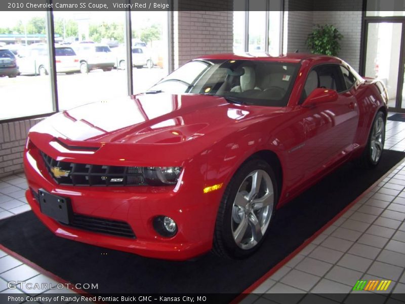 Victory Red / Beige 2010 Chevrolet Camaro SS Coupe