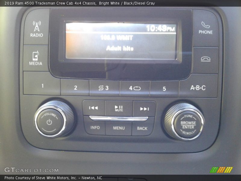 Bright White / Black/Diesel Gray 2019 Ram 4500 Tradesman Crew Cab 4x4 Chassis