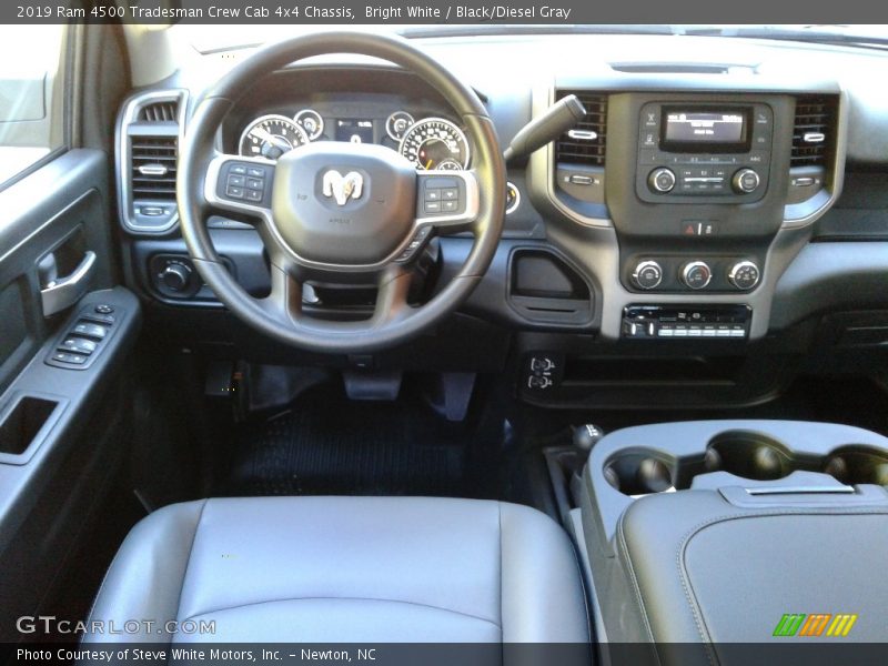 Bright White / Black/Diesel Gray 2019 Ram 4500 Tradesman Crew Cab 4x4 Chassis