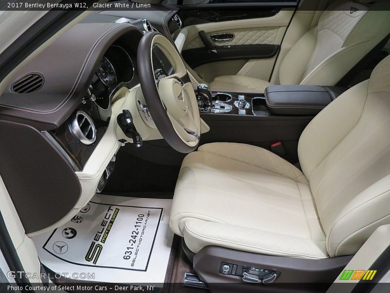 Front Seat of 2017 Bentayga W12