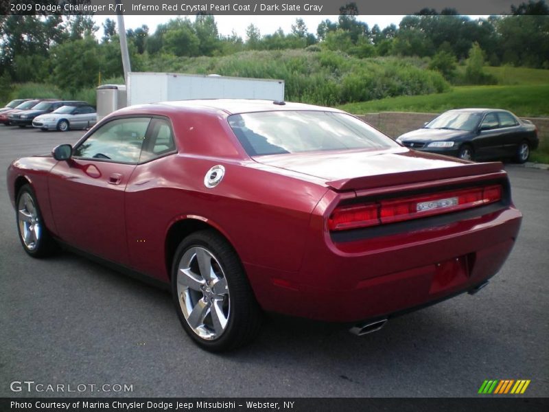 Inferno Red Crystal Pearl Coat / Dark Slate Gray 2009 Dodge Challenger R/T