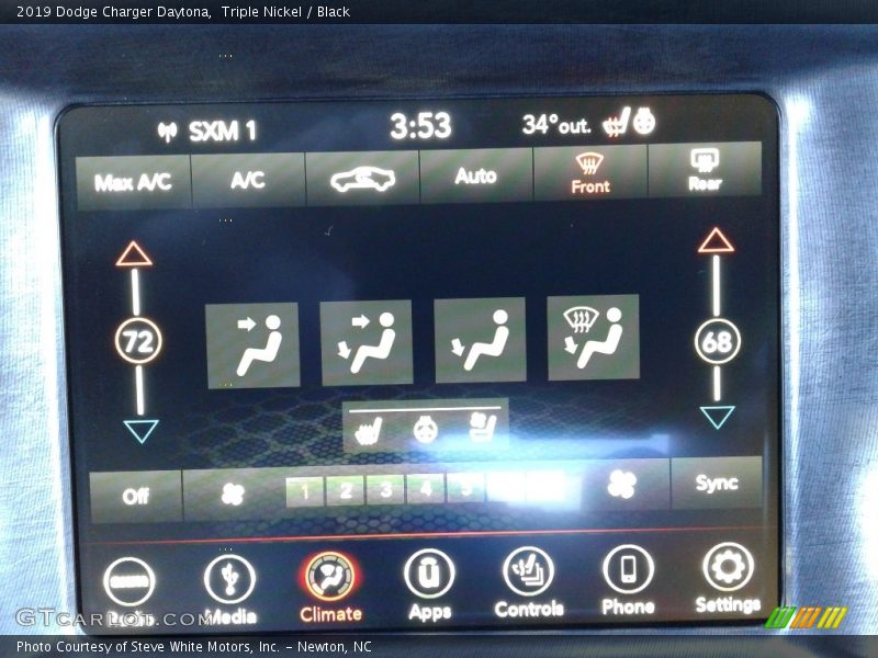 Triple Nickel / Black 2019 Dodge Charger Daytona