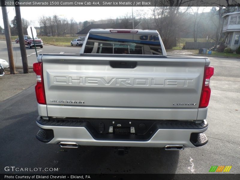 Silver Ice Metallic / Jet Black 2020 Chevrolet Silverado 1500 Custom Crew Cab 4x4