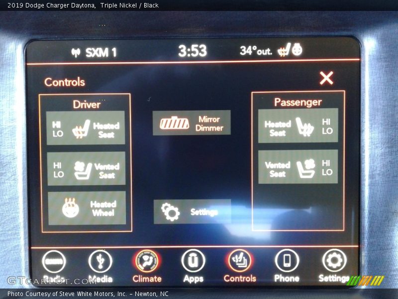 Triple Nickel / Black 2019 Dodge Charger Daytona