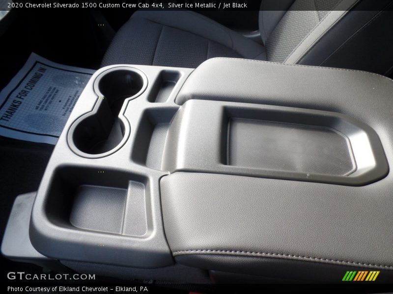 Silver Ice Metallic / Jet Black 2020 Chevrolet Silverado 1500 Custom Crew Cab 4x4