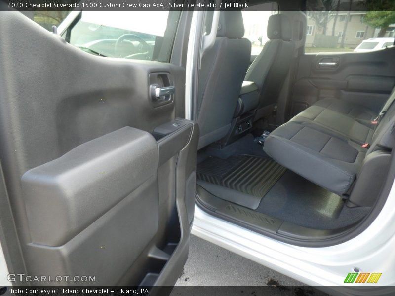 Silver Ice Metallic / Jet Black 2020 Chevrolet Silverado 1500 Custom Crew Cab 4x4