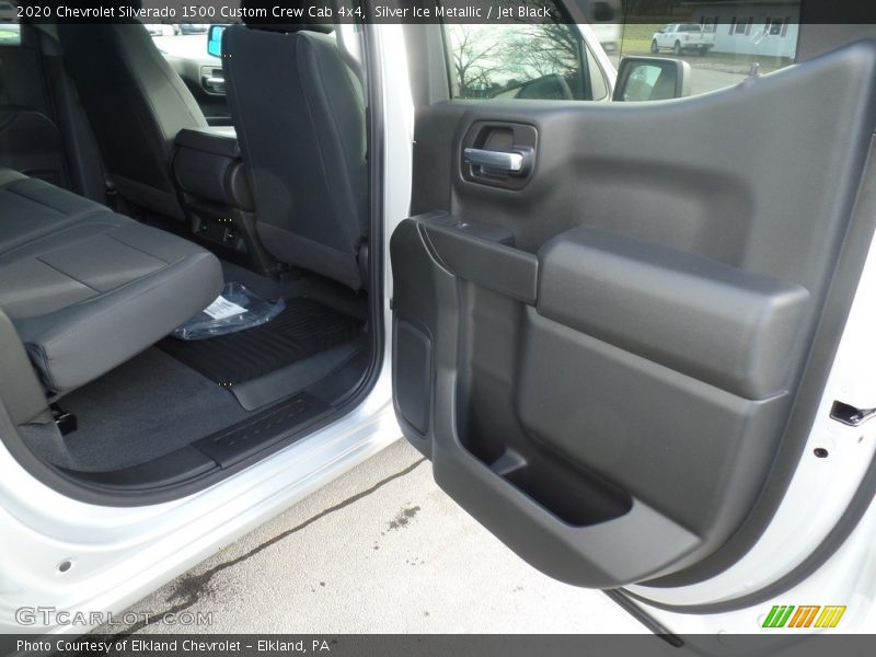 Silver Ice Metallic / Jet Black 2020 Chevrolet Silverado 1500 Custom Crew Cab 4x4