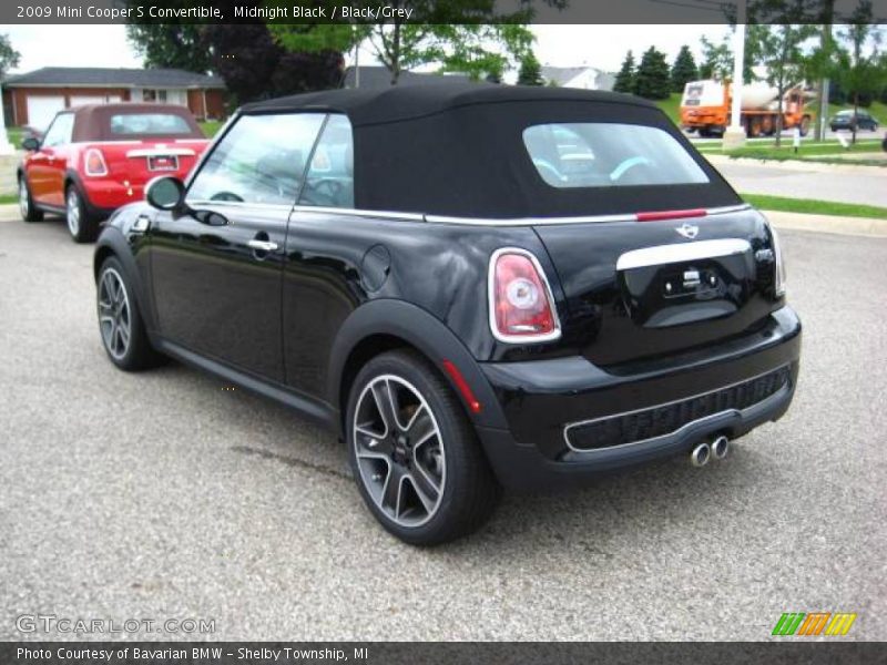 Midnight Black / Black/Grey 2009 Mini Cooper S Convertible