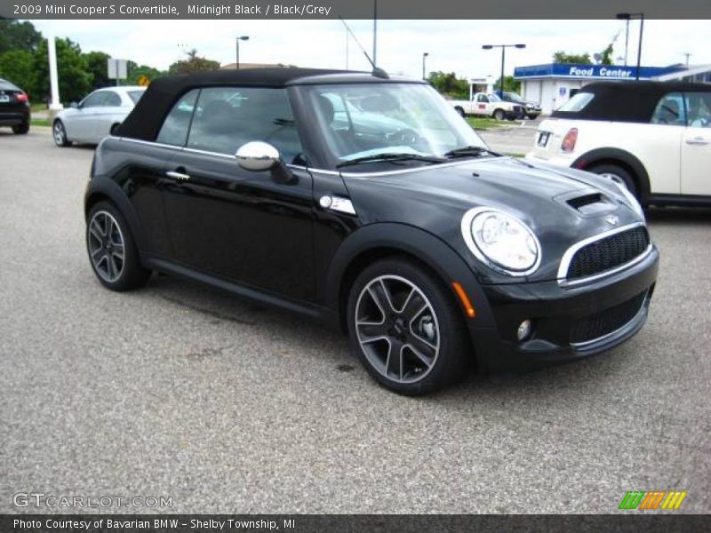 Midnight Black / Black/Grey 2009 Mini Cooper S Convertible