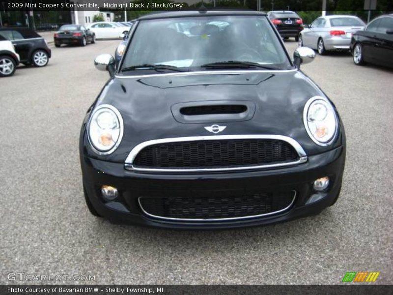 Midnight Black / Black/Grey 2009 Mini Cooper S Convertible