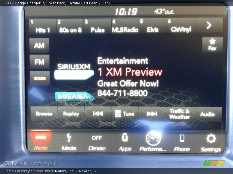Octane Red Pearl / Black 2019 Dodge Charger R/T Scat Pack