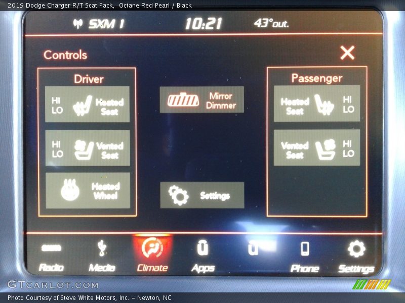 Octane Red Pearl / Black 2019 Dodge Charger R/T Scat Pack