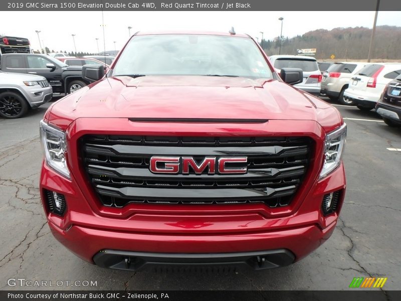 Red Quartz Tintcoat / Jet Black 2019 GMC Sierra 1500 Elevation Double Cab 4WD