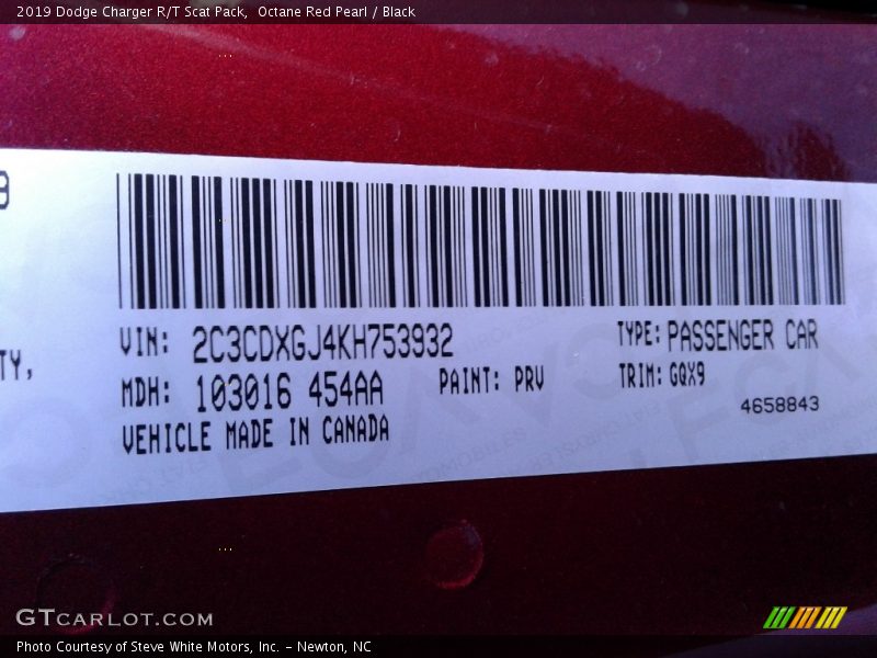 Octane Red Pearl / Black 2019 Dodge Charger R/T Scat Pack