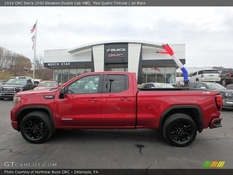 Red Quartz Tintcoat / Jet Black 2019 GMC Sierra 1500 Elevation Double Cab 4WD