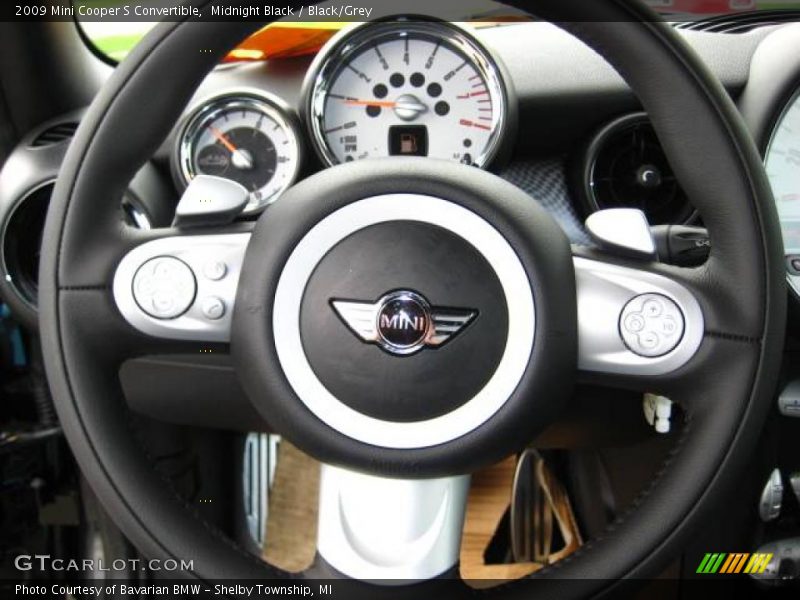 Midnight Black / Black/Grey 2009 Mini Cooper S Convertible